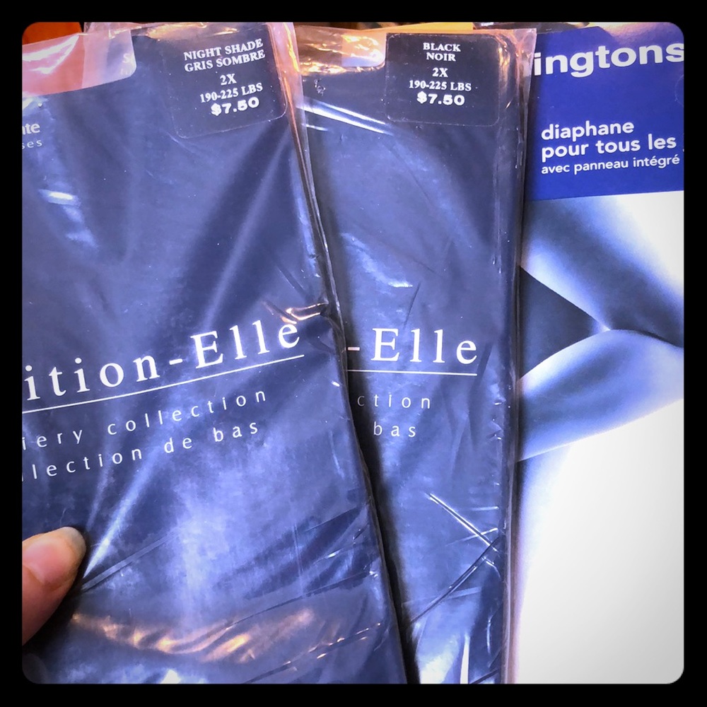 🖤☑️🖤 2X 3 pair bundle pantyhose